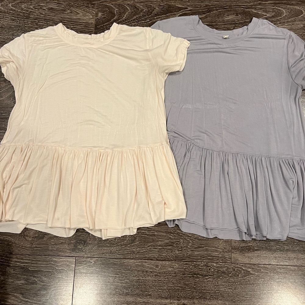 Peplum shirts